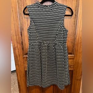 Black and White Patterned Dress